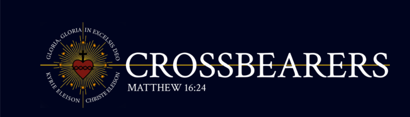 Crossbearers-Logo: An eine Lutherrose erinnernder Stern mit Herz und Kreuz in der Mitte