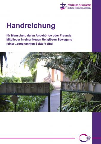 Handreichung Neue Religiöse Bewegungen