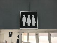 Toilettenschild Männlich-weiblich-divers