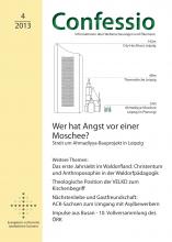 Coverbild Confessio 4/2013 mit Größenvergleich Moschee/Thomaskirche/Weisheitszahn